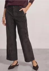 Mid Waist Straight Leg Hose mit Knöpfen