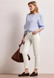 Mid Waist Slim Leg Jeans im Casual Fit