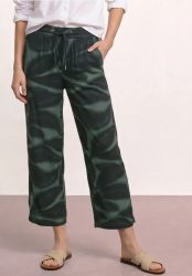 7/8 Wide Leg Hose im Loose Fit mit Print
