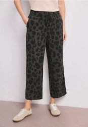 7/8 Wide Leg Hose im Loose Fit mit Print