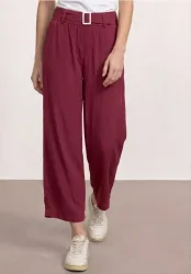 7/8 Wide Leg Hose mit Gürteldetail