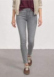 Mid Waist Slim Leg Jeans im Slim Fit