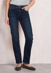 Mid Waist Straight Leg Jeans im Casual Fit
