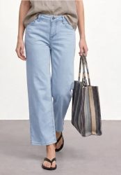 7/8 Mid Waist Wide Leg Jeans im Loose Fit
