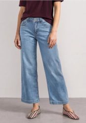 7/8 Mid Waist Jeansculotte mit Comfort Bund