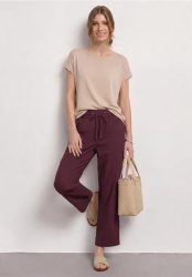 Straight Leg Hose im Casual Fit mit Turn