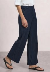 Wide Leg Hose mit Crinkle Crash Struktur