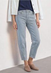 Barrel Leg Jeans im Loose Fit mit Streifen
