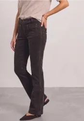 High Waist Bootcut Hose im Slim Fit