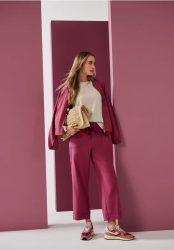 Straight Leg Hose im Casual Fit mit Turn