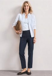 Slim Leg Hose mit Schnallendetail
