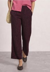 Mid Waist Straight Leg Hose mit Print