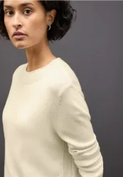 STREET ONE Strickpullover mit feiner Rollkante