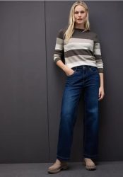 Gestreifter Pullover
