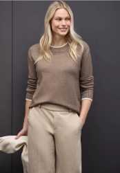 Pullover mit Kontrastdetails