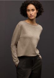 Pullover mit gerolltem Saum