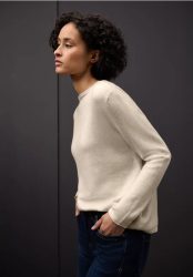 Pullover mit gerolltem Saum