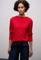 Pullover mit gerolltem Saum