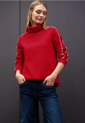 Sweatshirt mit Stehkragen