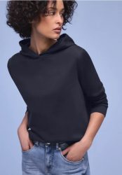 Hoodie in Unifarbe