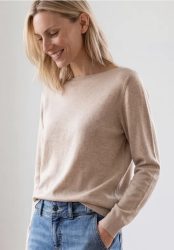 Basic Pullover mit U