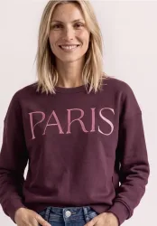 Loose Fit Sweatshirt mit Artwork