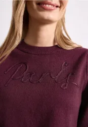 Pullover mit Emboidery Wording