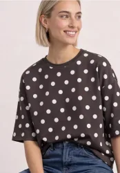 Kurzarm Sweatshirt mit Rundhals