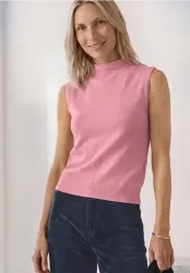 Pullunder mit Turtle Neck und Rollkanten