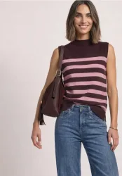 Pullunder mit Turtle Neck und Rollkanten