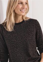 Sweatshirt mit Rundhals und Print