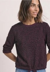 Sweatshirt mit Rundhals und Print