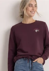 Sweatshirt mit Rundhals und Embroidery