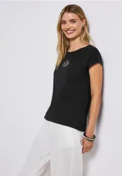 Basic Shirt mit Wording