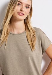 Shirt mit Glitzerstreifen