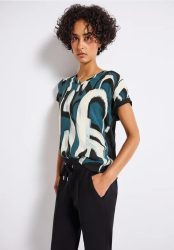 Materialmix Ikat Print Shirt