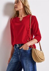 Split Neck Jersey Shirt