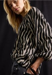 Zebra Jacquard Shirt