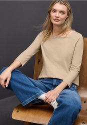 Shirt mit Carré Ausschnitt