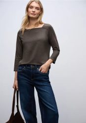 Shirt mit Carré Ausschnitt
