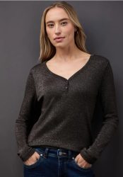Glitzerndes Langarmshirt