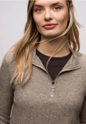 Shirt mit Rippstruktur