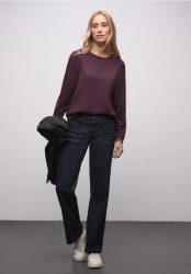 Softes Shirt mit Rippdetails