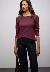 Shirt in Unifarbe