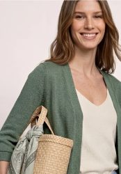 Langarm Jacke im Strick