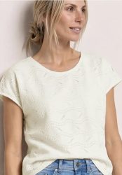 Dropped Shoulder Shirt mit Strukturmix