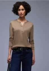Shirt in Unifarbe