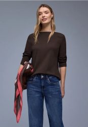 Shirt in Rippstruktur