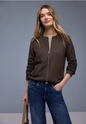Zipper Jacke mit Struktur