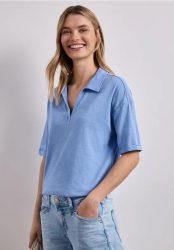 Kurzarm Poloshirt aus Jersey